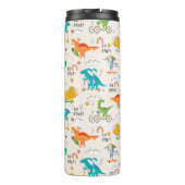 Kids Dinosaur Reisemuster Thermosbecher (Rückseite)