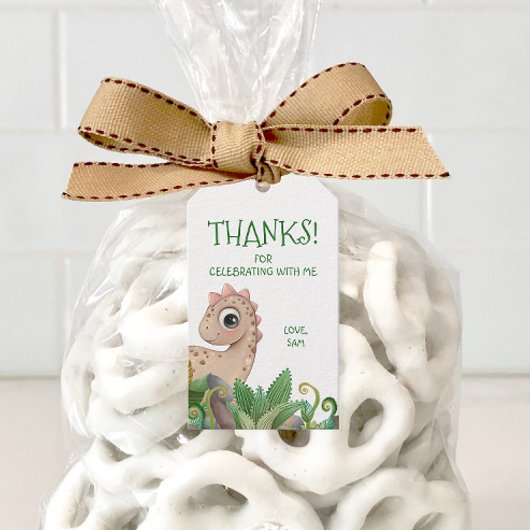 Kids Dinosaur Vielen Dank Geschenkanhänger