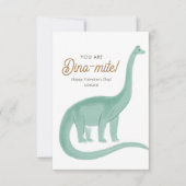 Kids Dinosaurier Dinomite Classroom Valentine Day Mitteilungskarte (Vorderseite)