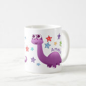Kids Dinosaurier Personalisiert Kaffeetasse (VorderseiteRechts)