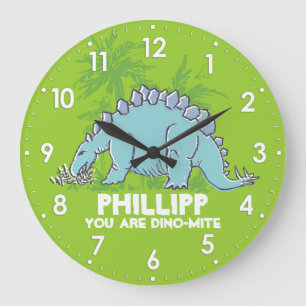 Kids Dinosaurier Stegosaurus grüne Uhr
