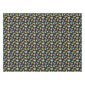 Kids Dinosaurier Tier schwarz Farbe Baumwolle zu e Tischdecke (Vorderseite (Horizontal))