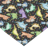 Kids Dinosaurier Tier schwarz Farbe Baumwolle zu e Tischdecke (Schrägansicht)