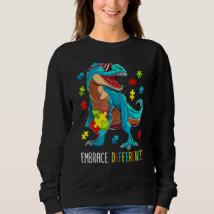 Kids Dinosaurier Trex verkraften Unterschiede Auti Sweatshirt