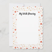 Kids DIY Blank Wish List Zeichne Personalisierten Einladung (Rückseite)