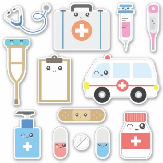Kids Doctor Kit Aufkleber (Vorderseite)
