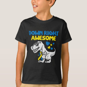 Kids Down Right Phantastisch Dino Down Syndrom Awa T-Shirt