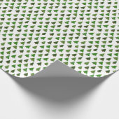 Kids drawing style Christmas tree Geschenkpapier (Ecke)