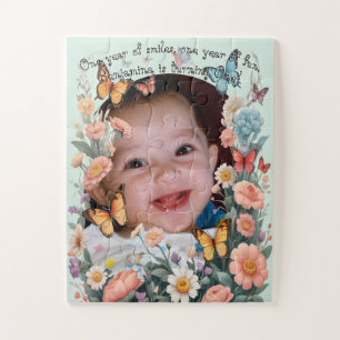Kid's Dreamy Butterflies & Pastel Blume Puzzle