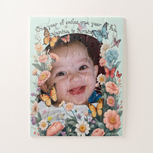 Kid's Dreamy Butterflies & Pastel Blume Puzzle (Vertikal)