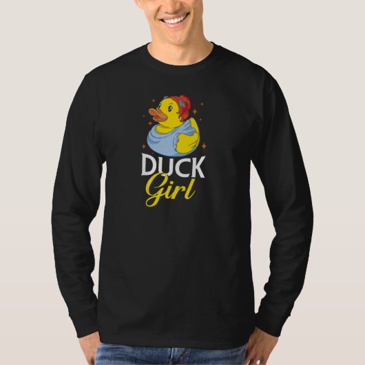 Kids  Duck  Duck Girl Ducks T-Shirt (Vorderseite)