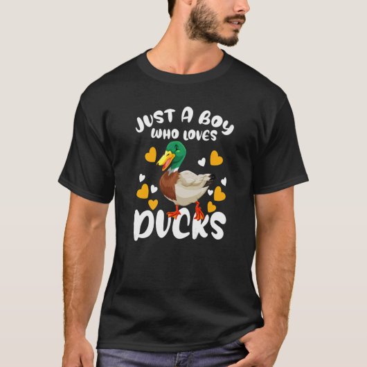 Kids duck nur ein Junge, der Enten Liebe Duck T-Shirt (Vorderseite)