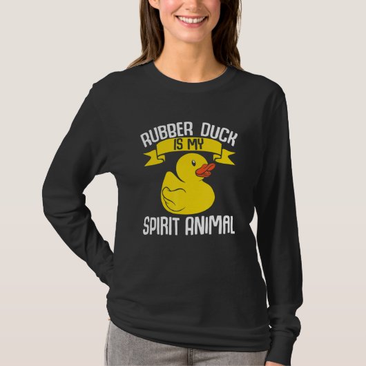 Kids Ducks Rubber Duck Is My Spirit Animal Duck T-Shirt (Vorderseite)