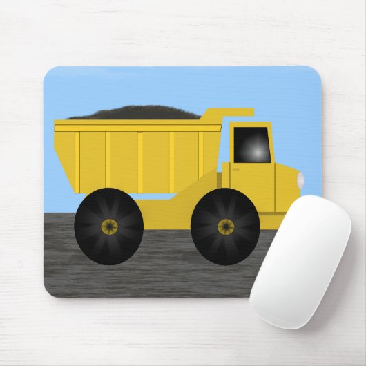 Kids Dump Truck Mousepad (Mit Mouse)