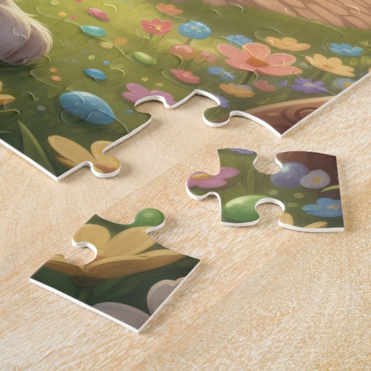 Kids Easter Bunny puzzle - 30 oversized pieces (Seite)