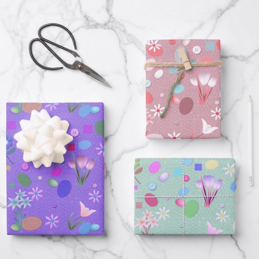 Kids Easter Fun Geschenkpapier Set (Vorderseite)