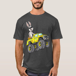 Kids Easter Rabbit Reitmonster Truck Funny Boys T-Shirt