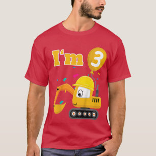 Kids Ecavator Digger Bulldozer Im 3. T-Shirt