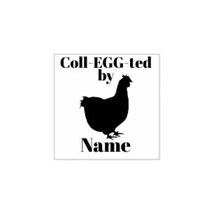 Kid's Egg Briefmarke - Rhode Island Red Hen Gummistempel