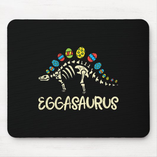 Kids Eggasaurus Ostern Stegosaurus Dinosaur Jungen Mousepad (Vorne)