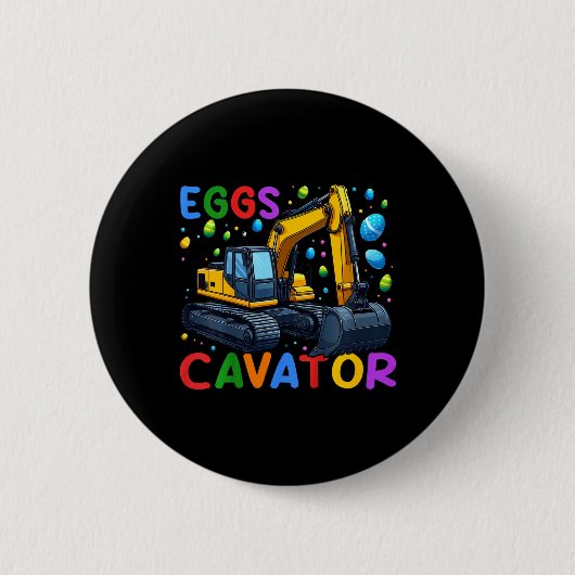Kids Eggscavator Bunny Graf Egg Jäger Toddl Button (Vorderseite)