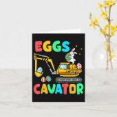 Kids Eggscavator Funny Ostergrabungsgrab Egg Hunti Karte (Gelbe Blume)