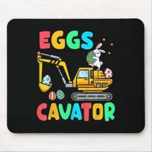 Kids Eggscavator Funny Ostergrabungsgrab Egg Hunti Mousepad