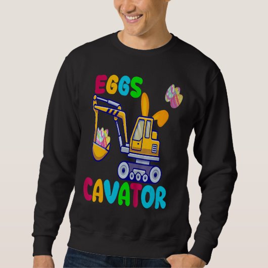 Kids EggsCavator Happy Oaster Funny Grabungsjagd Sweatshirt (Vorderseite)