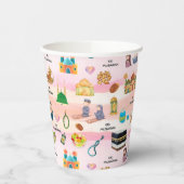 Kids Eid Mubarak Colourful Islamic Paper Cups Pappbecher (Links)