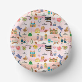 Kids Eid Mubarak Paper Bowl – Colourful Islamic Pappteller