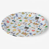 Kids Eid Mubarak Paper Plates – Colourful Islamic Pappteller (Schrägansicht)