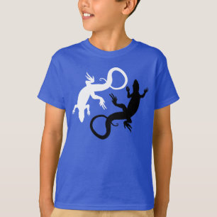 Kid's Eidechsen T-Shirt Cooles Bio Eidechsen Art S