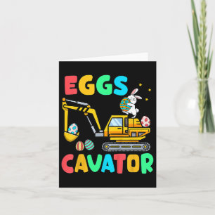 Kids-Eierbagger Lustiger Ostern Bagger Eierjagd Karte