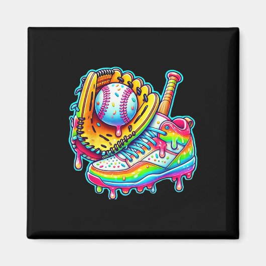 Kids Eis Drip Bysebyll Zeug Bysebyll Drip F Magnet (Vorne)