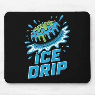 Kids Eishockeypuck-Tropfen-Grafik Eiscreme-Tropfen Mousepad