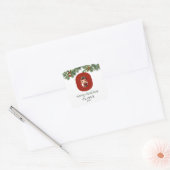 Kids Elf Initial O Christmas Quadratischer Aufkleber (Umschlag)