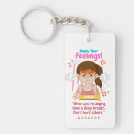 Kids Emotion Featuring Angry Schlüsselanhänger