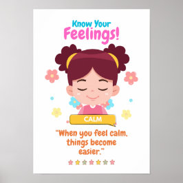 Kids Emotion Featuring Calm Poster