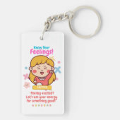 Kids Emotion Featuring Excited Schlüsselanhänger (Rückseite)