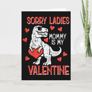 Kids Entschuldigung Ladys Mami Valentinstag Dino T Karte