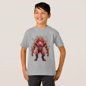 Kids Epic Fiery Monster Graffiti Apparel Piece T-Shirt (Vorne ganz)