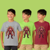 Kids Epic Fiery Monster Graffiti Apparel Piece T-Shirt