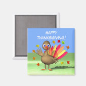 Kids Erntedank Baby Türkei Magnet (Vorderseite/Rückseite)