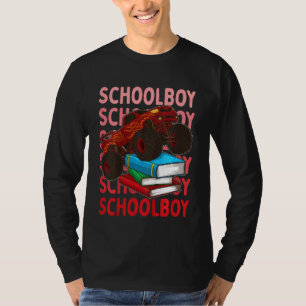 Kids Erste Klasse Monster-Truck-Schule Junge Kinde T-Shirt