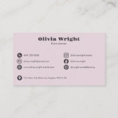 Kids Event Balloon Dogs Party Planner Visitenkarte (Rückseite)