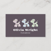 Kids Event Balloon Dogs Party Planner Visitenkarte (Vorderseite)