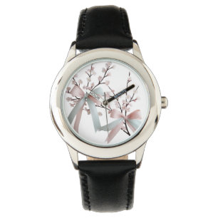 Kids eWatch - Cherry Blossom Pastel Bow Floral Des Armbanduhr