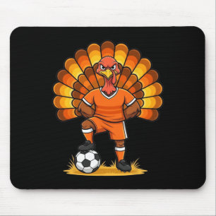 Kids fallen Jungen Thanksgiving Fußball Truthahn M Mousepad