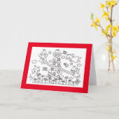 KID'S FARBSCHNELLE CHRISTMAS-KARTE KARTE (Gelbe Blume)