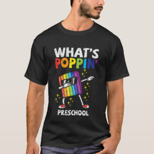 Kids Fidget Dab Whats Poppin Vorschule Erster Tag  T-Shirt